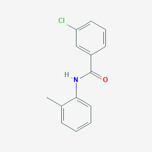 molecular formula C14H12ClNO B3305235 3-chloro-N-(2-methylphenyl)benzamide CAS No. 92290-62-5