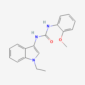 molecular formula C18H19N3O2 B3305254 1-(1-ethyl-1H-indol-3-yl)-3-(2-methoxyphenyl)urea CAS No. 922940-31-6