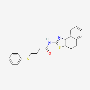 molecular formula C21H20N2OS2 B3305286 N-(4,5-dihydrobenzo[e][1,3]benzothiazol-2-yl)-4-phenylsulfanylbutanamide CAS No. 922994-25-0