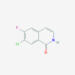 molecular formula C9H5ClFNO B3305300 7-Chloro-6-fluoroisoquinolin-1(2H)-one CAS No. 923022-53-1
