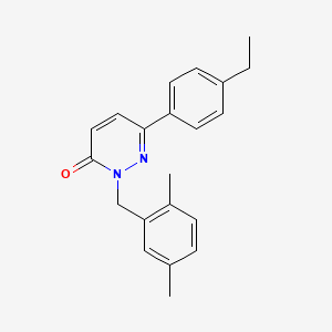 molecular formula C21H22N2O B3305317 2-[(2,5-Dimethylphenyl)methyl]-6-(4-ethylphenyl)pyridazin-3-one CAS No. 923098-50-4