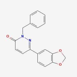 molecular formula C18H14N2O3 B3305318 6-(1,3-Benzodioxol-5-yl)-2-benzylpyridazin-3-one CAS No. 923099-32-5
