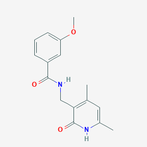 molecular formula C16H18N2O3 B3305326 N-[(4,6-dimethyl-2-oxo-1H-pyridin-3-yl)methyl]-3-methoxybenzamide CAS No. 923111-85-7