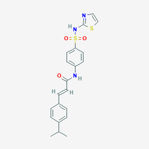 3-(4-isopropylphenyl)-N-{4-[(1,3-thiazol-2-ylamino)sulfonyl]phenyl}acrylamide