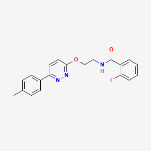 molecular formula C20H18IN3O2 B3305383 2-iodo-N-(2-{[6-(4-methylphenyl)pyridazin-3-yl]oxy}ethyl)benzamide CAS No. 923157-26-0