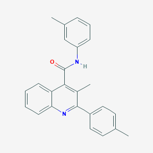 3-methyl-N-(3-methylphenyl)-2-(4-methylphenyl)quinoline-4-carboxamide