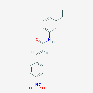 (2E)-N-(3-ethylphenyl)-3-(4-nitrophenyl)prop-2-enamide