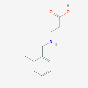 molecular formula C11H15NO2 B3305436 3-[(2-Methylbenzyl)amino]propanoic acid CAS No. 923183-29-3