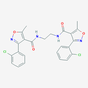 molecular formula C24H20Cl2N4O4 B330545 3-(2-chlorophenyl)-N-[2-({[3-(2-chlorophenyl)-5-methyl-4-isoxazolyl]carbonyl}amino)ethyl]-5-methyl-4-isoxazolecarboxamide 