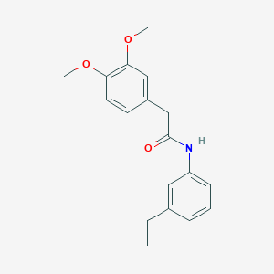 molecular formula C18H21NO3 B330550 2-(3,4-dimethoxyphenyl)-N-(3-ethylphenyl)acetamide 