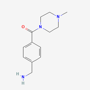 molecular formula C13H19N3O B3305515 4-(4-Methylpiperazinocarbonyl)benzylamine CAS No. 923242-81-3