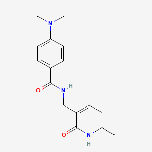 molecular formula C17H21N3O2 B3305528 N-[(4,6-dimethyl-2-oxo-1,2-dihydropyridin-3-yl)methyl]-4-(dimethylamino)benzamide CAS No. 923246-06-4