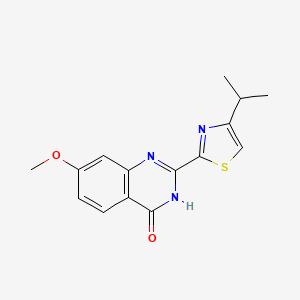 2-(4-Isopropylthiazole-2-yl)-7-methoxy-quinazolin-4-ol