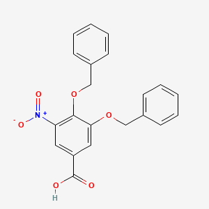 molecular formula C21H17NO6 B3305569 3,4-二(苯甲氧基)-5-硝基苯甲酸 CAS No. 923288-55-5
