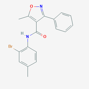 N-(2-bromo-4-methylphenyl)-5-methyl-3-phenyl-1,2-oxazole-4-carboxamide