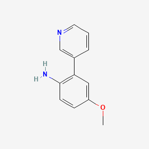 molecular formula C12H12N2O B3305577 4-Methoxy-2-(pyridin-3-yl)aniline CAS No. 923293-14-5