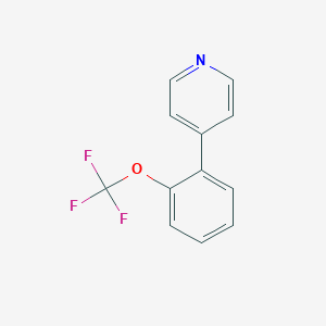 molecular formula C12H8F3NO B3305583 4-(2-(Trifluoromethoxy)phenyl)pyridine CAS No. 923297-56-7