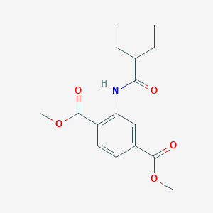 Dimethyl 2-[(2-ethylbutanoyl)amino]terephthalate
