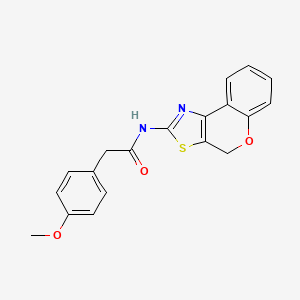 molecular formula C19H16N2O3S B3305595 N-(4H-chromeno[4,3-d][1,3]thiazol-2-yl)-2-(4-methoxyphenyl)acetamide CAS No. 923395-74-8