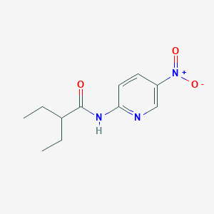molecular formula C11H15N3O3 B330562 2-ethyl-N-(5-nitropyridin-2-yl)butanamide 