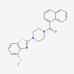 molecular formula C23H21N3OS2 B3305660 (4-(4-(Methylthio)benzo[d]thiazol-2-yl)piperazin-1-yl)(naphthalen-1-yl)methanone CAS No. 923505-66-2