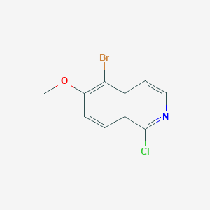 molecular formula C10H7BrClNO B3305675 5-Bromo-1-chloro-6-methoxyisoquinoline CAS No. 923586-14-5