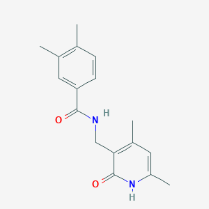 molecular formula C17H20N2O2 B3305719 N-[(4,6-dimethyl-2-oxo-1H-pyridin-3-yl)methyl]-3,4-dimethylbenzamide CAS No. 923690-12-4