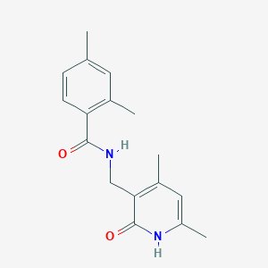 molecular formula C17H20N2O2 B3305722 N-[(4,6-dimethyl-2-oxo-1,2-dihydropyridin-3-yl)methyl]-2,4-dimethylbenzamide CAS No. 923691-55-8