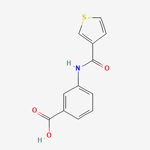 molecular formula C12H9NO3S B3305735 3-[(Thien-3-ylcarbonyl)amino]benzoic acid CAS No. 923789-02-0