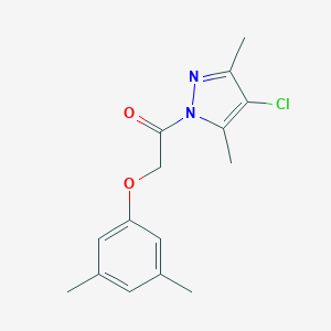 4-chloro-1-[(3,5-dimethylphenoxy)acetyl]-3,5-dimethyl-1H-pyrazole