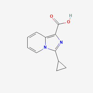 3-Cyclopropylimidazo[1,5-a]pyridine-1-carboxylic acid