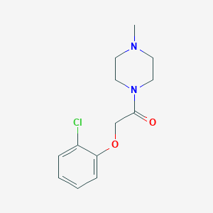 molecular formula C13H17ClN2O2 B330592 1-[(2-Chlorophenoxy)acetyl]-4-methylpiperazine 