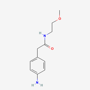 2-(4-aminophenyl)-N-(2-methoxyethyl)acetamide
