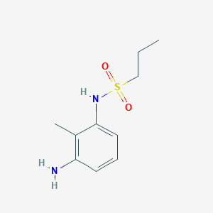 molecular formula C10H16N2O2S B3306025 N-(3-amino-2-methylphenyl)propane-1-sulfonamide CAS No. 926189-88-0
