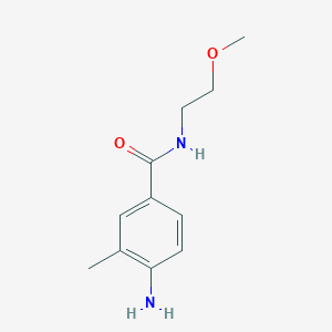 molecular formula C11H16N2O2 B3306031 4-Amino-N-(2-methoxyethyl)-3-methylbenzamide CAS No. 926190-47-8