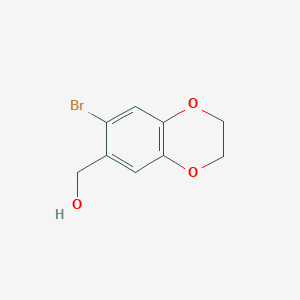 (7-Bromo-2,3-dihydro-1,4-benzodioxin-6-yl)methanol