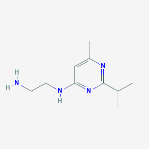 molecular formula C10H18N4 B3306043 N1-[6-methyl-2-(propan-2-yl)pyrimidin-4-yl]ethane-1,2-diamine CAS No. 926194-25-4