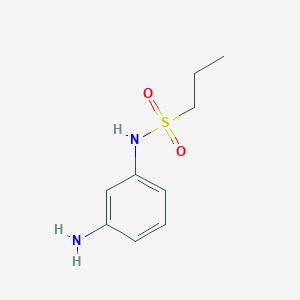 molecular formula C9H14N2O2S B3306056 N-(3-Aminophenyl)propane-1-sulfonamide CAS No. 926199-43-1