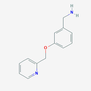 {3-[(Pyridin-2-yl)methoxy]phenyl}methanamine