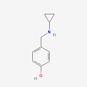 molecular formula C10H13NO B3306067 4-[(Cyclopropylamino)methyl]phenol CAS No. 926201-89-0