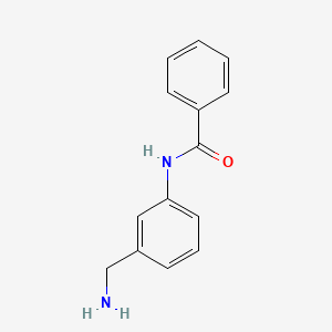 molecular formula C14H14N2O B3306077 N-[3-(aminomethyl)phenyl]benzamide CAS No. 926203-34-1