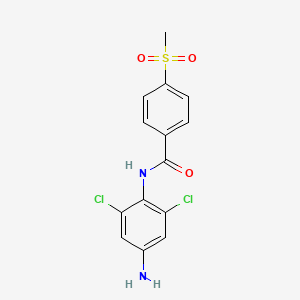 N-(4-amino-2,6-dichlorophenyl)-4-(methylsulfonyl)benzamide