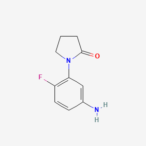 molecular formula C10H11FN2O B3306113 1-(5-Amino-2-fluorophenyl)pyrrolidin-2-one CAS No. 926215-19-2