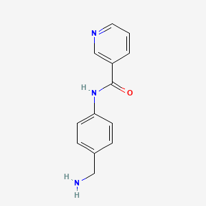 molecular formula C13H13N3O B3306116 N-[4-(aminomethyl)phenyl]pyridine-3-carboxamide CAS No. 926218-29-3