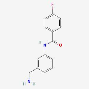 N-[3-(aminomethyl)phenyl]-4-fluorobenzamide