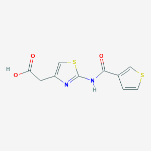 {2-[(3-Thienylcarbonyl)amino]-1,3-thiazol-4-yl}acetic acid