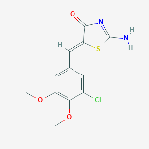 5-(3-Chloro-4,5-dimethoxybenzylidene)-2-imino-1,3-thiazolidin-4-one