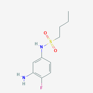 N-(3-amino-4-fluorophenyl)butane-1-sulfonamide