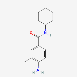 molecular formula C14H20N2O B3306158 4-amino-N-cyclohexyl-3-methylbenzamide CAS No. 926227-91-0