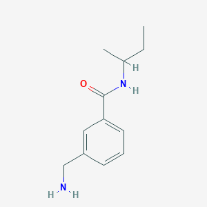 molecular formula C12H18N2O B3306180 3-(aminomethyl)-N-(butan-2-yl)benzamide CAS No. 926229-91-6